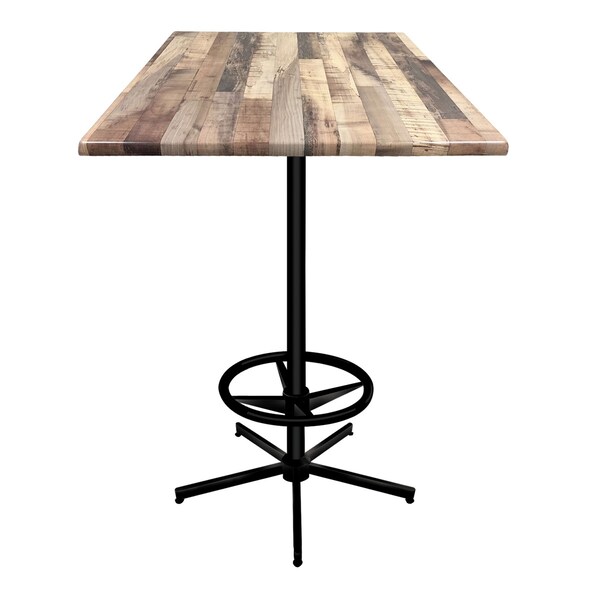 42" Tall In/Outdoor All-Season Table, 36" x 36" Square Rustic Top